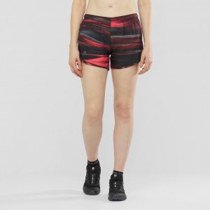 Salomon Agile Korta W Shorts Dam Lila | 04193-TIAH