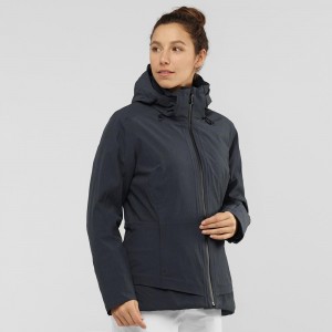 Salomon Arctic Jacket W Skidjackor Dam Svarta | 86497-TLKG