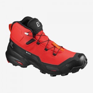 Salomon Cross Hike Mid Gore-Tex Promenadkängor Herr Röda | 79084-TVBI