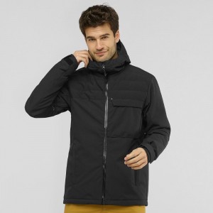 Salomon Deepsteep Jacket M Skidjackor Herr Svarta | 95342-ZHOE