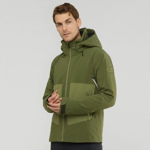 Salomon Epic Jacket M Skidjackor Herr Gröna | 70891-BHFM