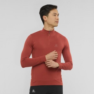 Salomon Essential Seamless Löparjacka Herr Röda | 65317-WQGR