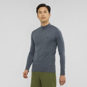 Salomon Essential Seamless Löparjacka Herr Gray | 79150-LIXF