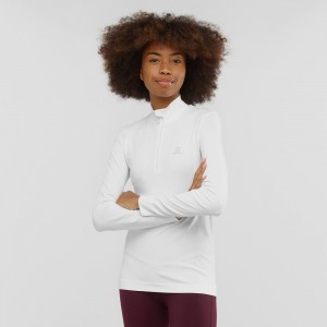 Salomon Essential Seamless Pullover Dam Vita | 42068-BGHM