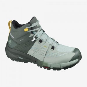 Salomon Odyssey Mid Gtx W Trekking Dam Gröna | 05618-PHGR