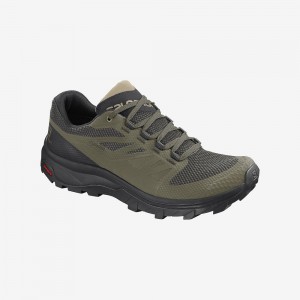 Salomon Outline Gore-Tex Trekking Herr Gröna | 89631-ORQJ