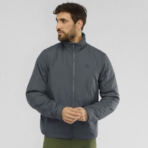 Salomon Outrack Insulated Jacket M Jacka Herr Gray | 65092-OZXR