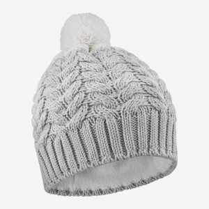 Salomon Poly Beanie Hatt Herr Gray | 34270-VYTP