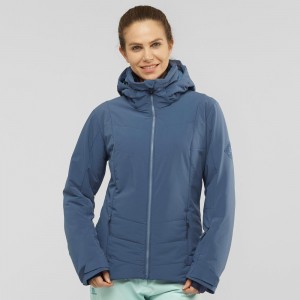 Salomon Prevail Jacket W Skidjackor Dam Marinblå | 17624-SCPO