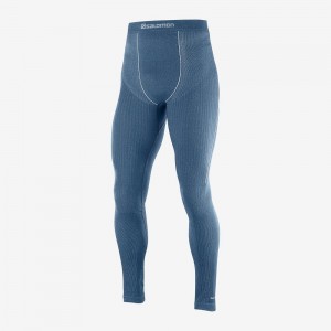 Salomon Primo Warm Tight Seamless M Strumpbyxor Herr Marinblå | 76091-BWDI