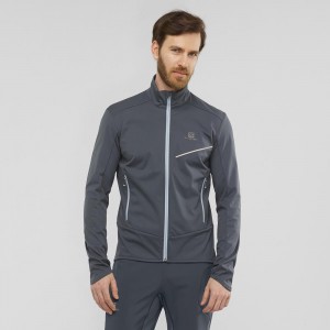 Salomon Rs Softshell Jkt M Jacka Herr Gray | 81457-HGSY