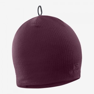 Salomon Rs Warm Beanie Hatt Herr Lila | 52179-USMV