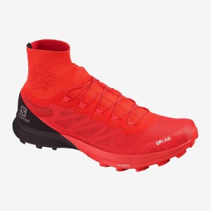 Salomon S Lab Sense 8 Softground Trail Löparskor Herr Röda | 16482-ORAT