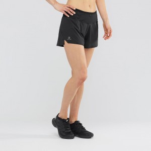 Salomon Sense Shorts Dam Svarta | 84215-ALZS