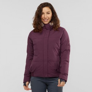 Salomon Snuggly Warm Jacket W Skidjackor Dam Lila | 47965-WEZR