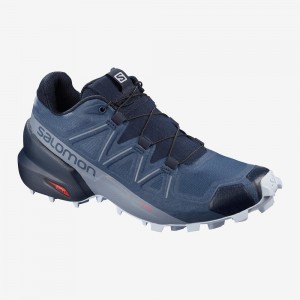 Salomon Speedcross 5 Breda W Trail Löparskor Dam Blå | 47925-LFDE