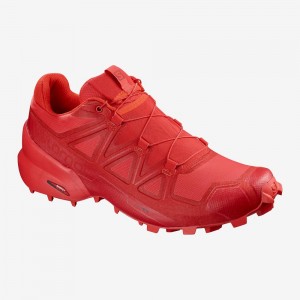 Salomon Speedcross 5 Trail Löparskor Herr Röda | 65723-KQDP