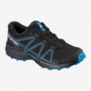 Salomon Speedcross Trail Löparskor Barn Svarta | 42596-ITAN