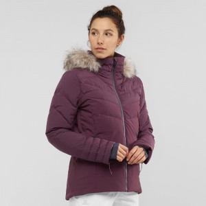 Salomon Warm Ambition Jacket W Skidjackor Dam Lila | 04653-TOWI