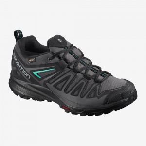 Salomon X Crest Gore-Tex Trekking Dam Svarta | 14302-QCMU