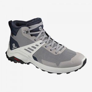 Salomon X Raise Mid Gore-Tex Promenadkängor Herr Gray | 34601-TFDH