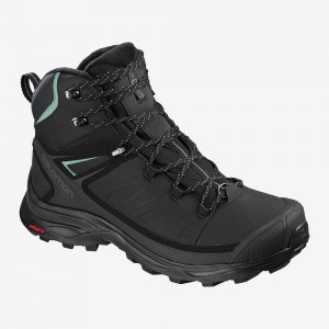 Salomon X Ultra Mid Vinter Cs Wp W Trail Löparskor Dam Svarta | 29301-TCGI