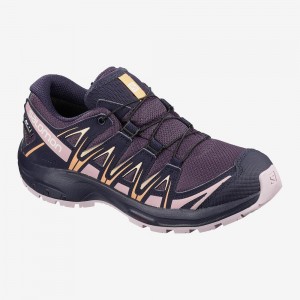 Salomon Xa Pro 3D Cswp J Trail Löparskor Barn Lila | 49253-HVEN