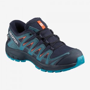 Salomon Xa Pro 3D Cswp J Trail Löparskor Barn Blå | 64521-IBXY