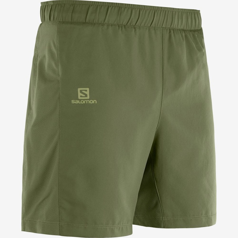 Salomon Agile 2In1 Shorts Herr Gröna | 26197-ZGHN