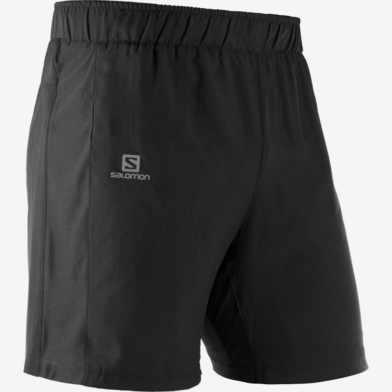 Salomon Agile 2In1 Shorts Herr Svarta | 06591-HQDX