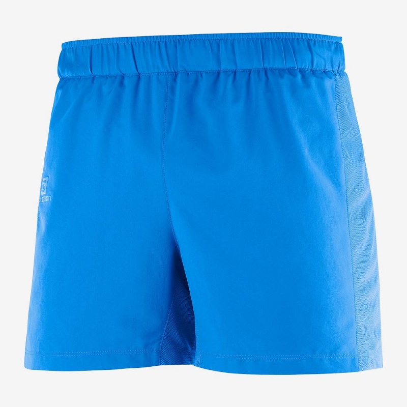 Salomon Agile 5 Shorts Herr Blå | 15946-YBSE