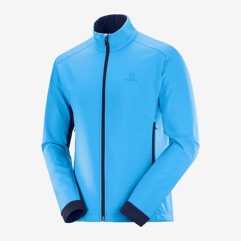 Salomon Agile Softshell Löparjacka Herr Blå | 54362-PARW