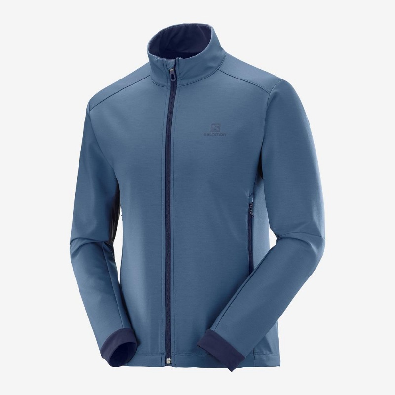 Salomon Agile Softshell Löparjacka Herr Marinblå | 83914-LHOZ