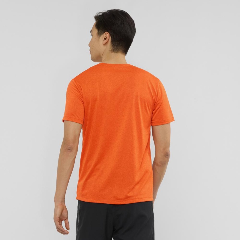 Salomon Agile Tryck Tee M Blast Herr Orange | 14852-JSIN