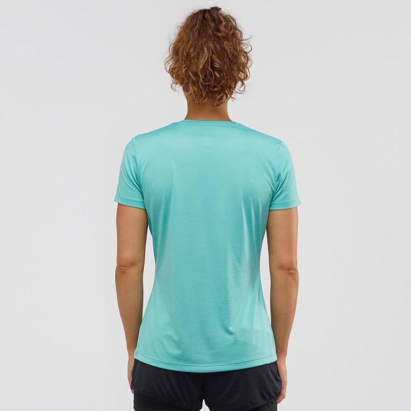 Salomon Agile T-shirt Dam Gröna | 30415-OXHF