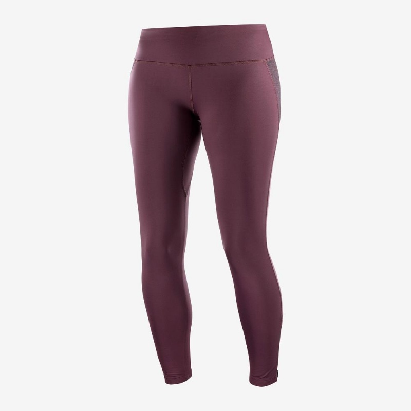 Salomon Agile Warm Tight W Strumpbyxor Dam Lila | 74513-RDHG