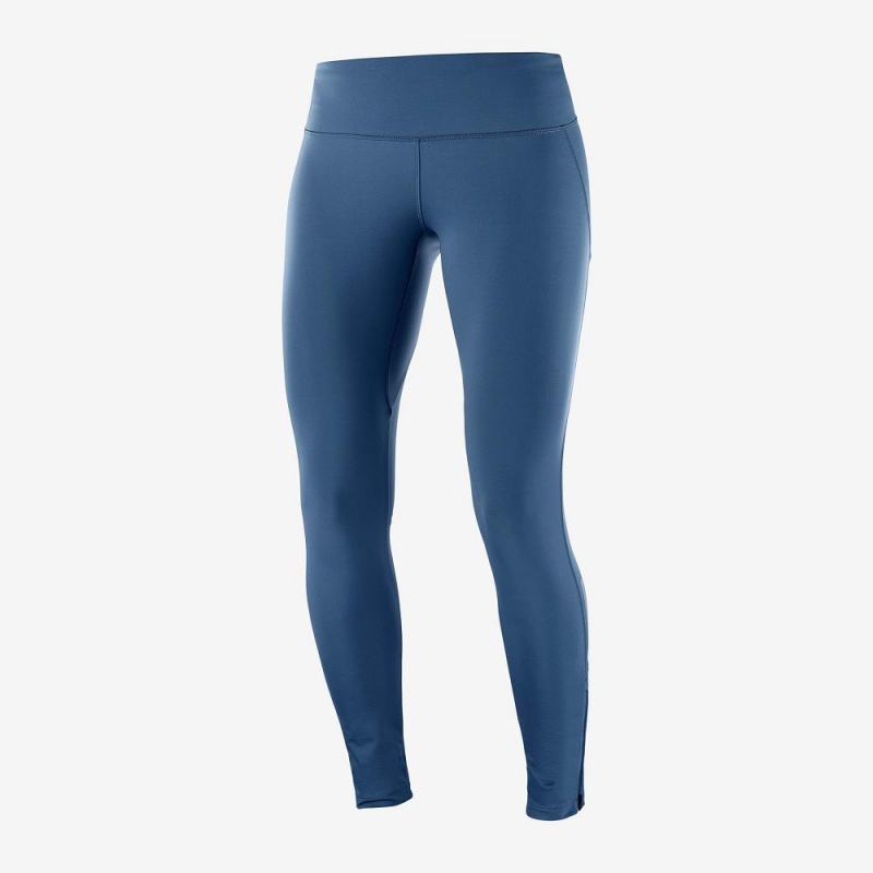 Salomon Agile Warm Tight W Strumpbyxor Dam Marinblå | 34089-WTUY