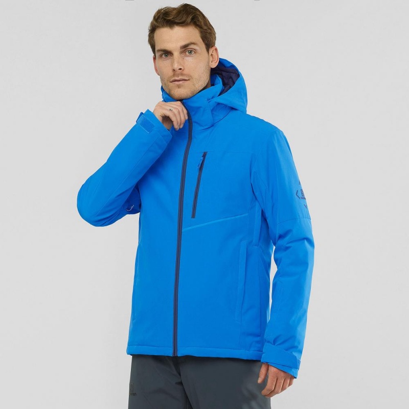 Salomon Blast Jacket M Skidjackor Herr Blå | 79864-XAJT