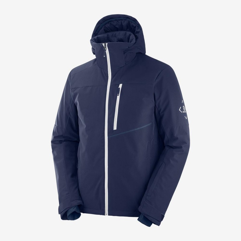 Salomon Blast Jacket M Skidjackor Herr Marinblå | 80419-IFBT