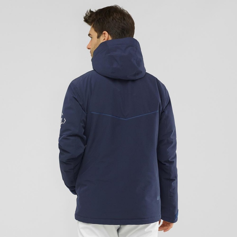 Salomon Blast Jacket M Skidjackor Herr Marinblå | 80419-IFBT