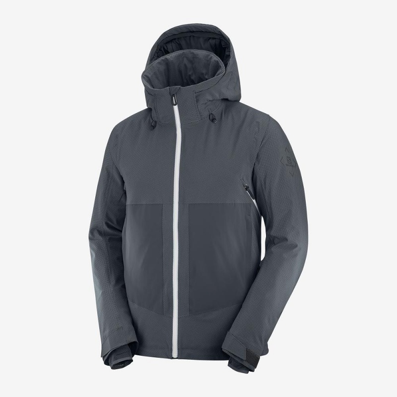 Salomon Epic Jacket M Skidjackor Herr Gray | 06541-PTUZ