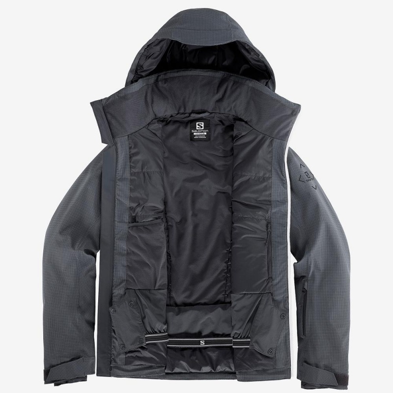 Salomon Epic Jacket M Skidjackor Herr Gray | 06541-PTUZ