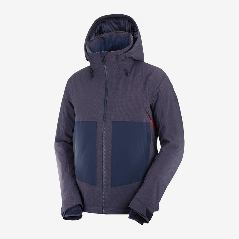 Salomon Epic Jacket M Skidjackor Herr Marinblå | 89230-FTNI