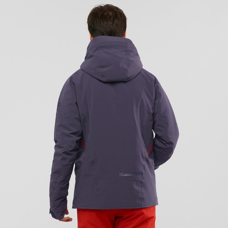 Salomon Epic Jacket M Skidjackor Herr Marinblå | 89230-FTNI