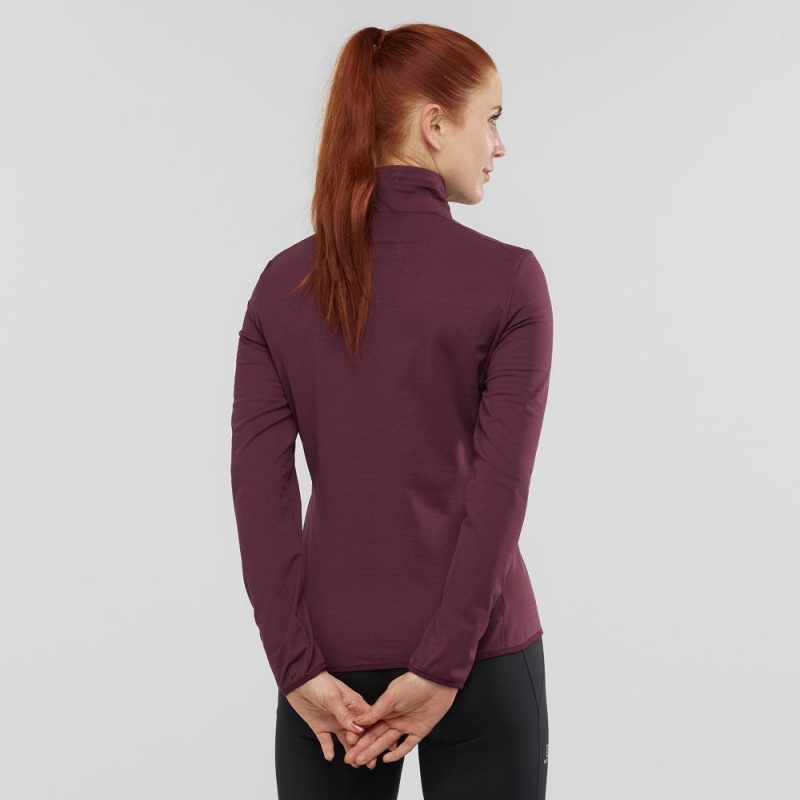 Salomon Essential Lightwarm Pullover Dam Lila | 37092-KXBE