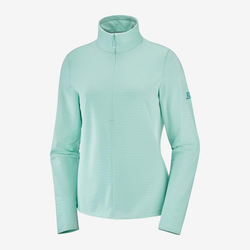 Salomon Essential Lightwarm Pullover Dam Gröna | 89234-AKLQ