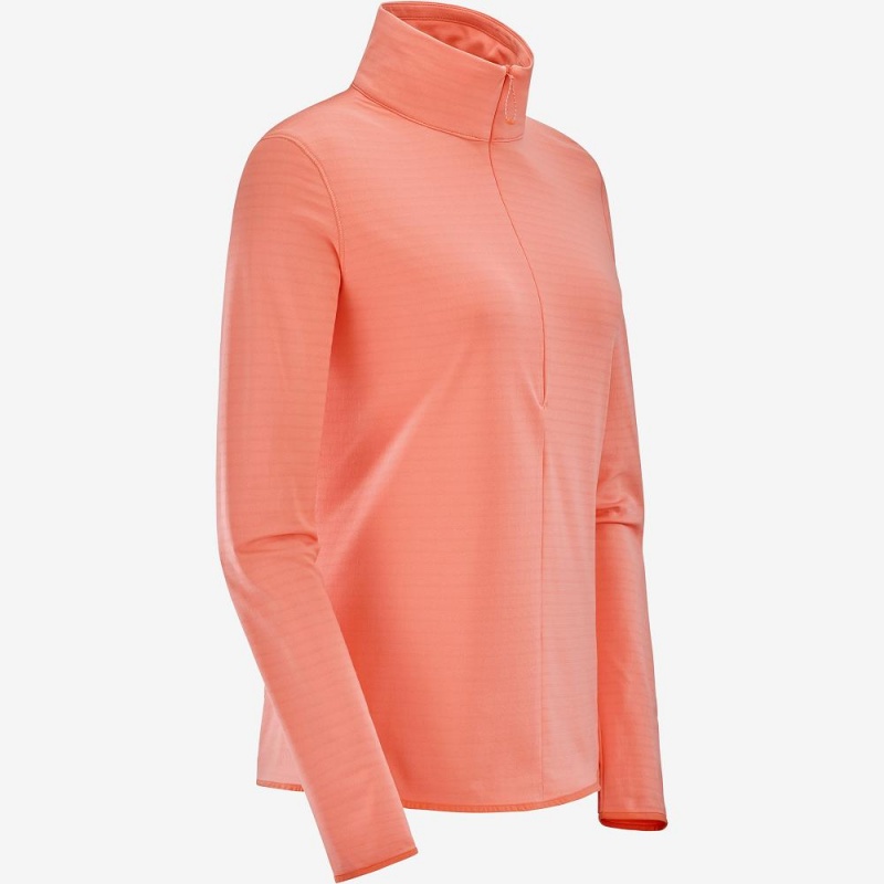 Salomon Essential Lightwarm Pullover Dam Orange | 39160-KTLM