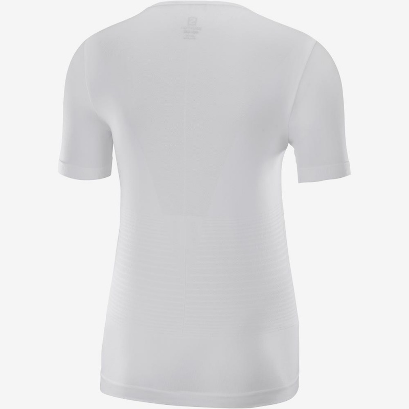 Salomon Essential Move On Seamless T-shirt Dam Vita | 96572-ZJLH