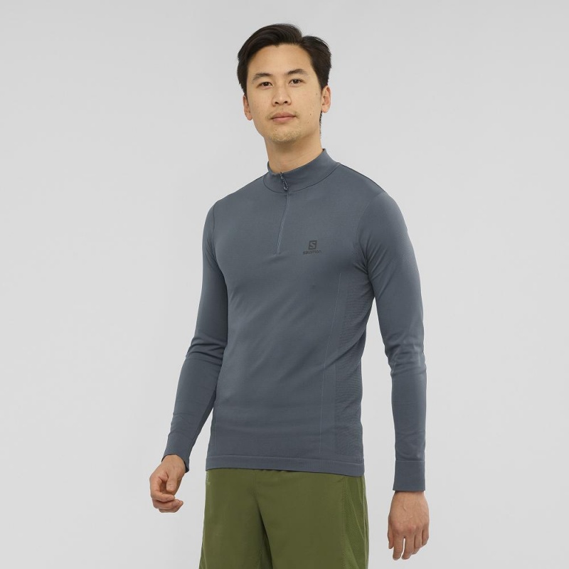 Salomon Essential Seamless Löparjacka Herr Gray | 79150-LIXF