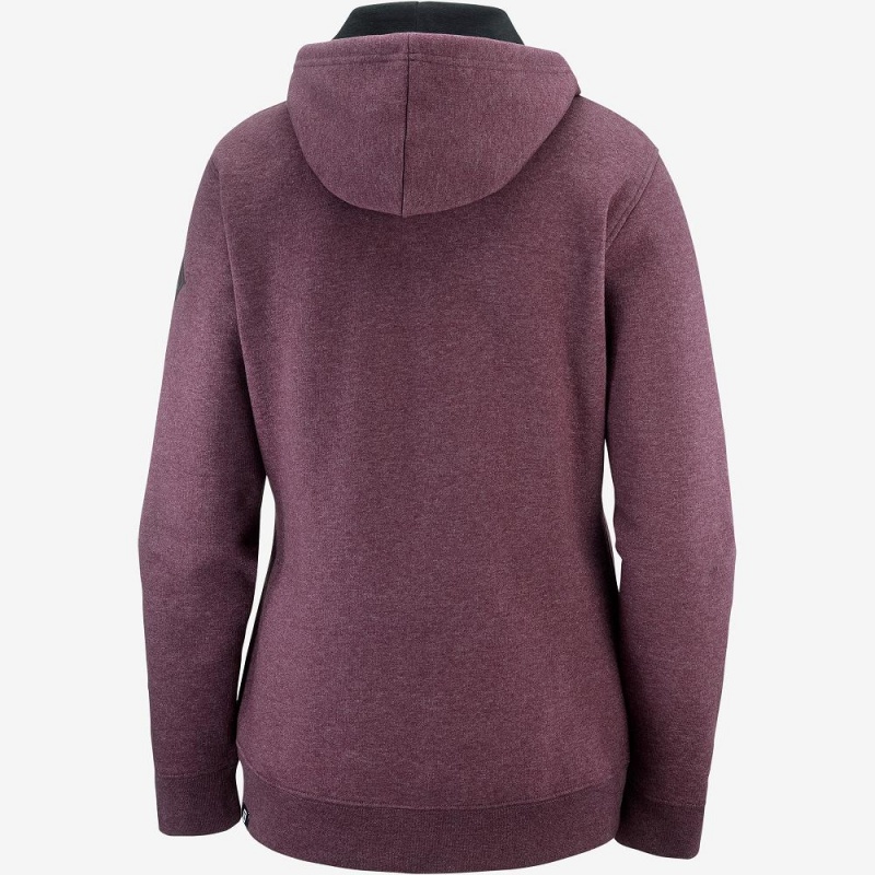 Salomon Essential Warm Hoodie Dam Lila | 60124-DSFM